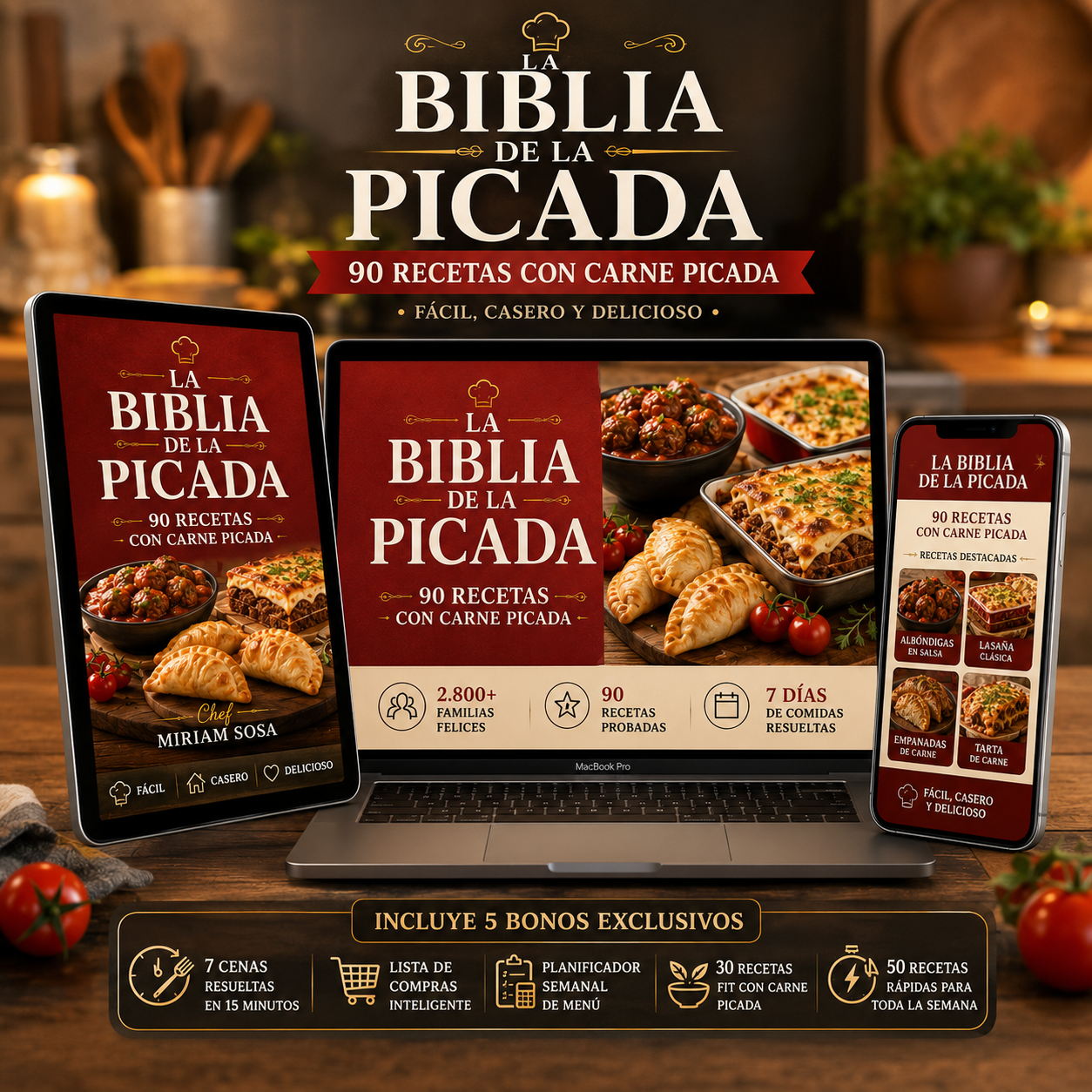 90 Recetas con Carne Picada